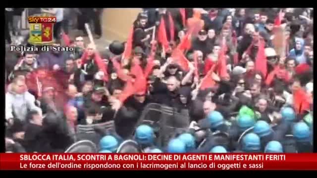 Napoli, scontri al corteo contro lo "Sblocca Italia"