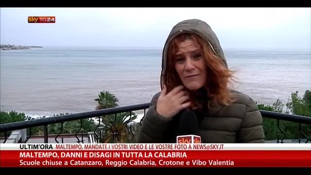 Maltempo, danni e disagi in tutta la Calabria