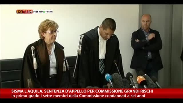 Sisma L'Aquila, sentenza d'appello Commissione Grandi Rischi