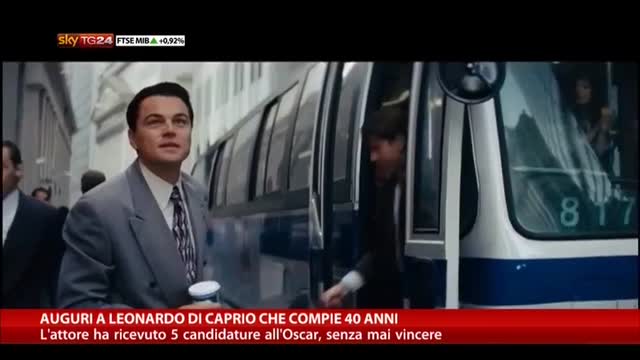 Auguri a Leonardo Di Caprio che compie 40 anni
