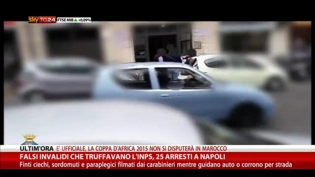 Falsi invalidi che truffavano Inps, 25 arresti a Napoli