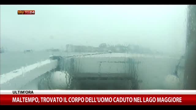 Maltempo, ritrovato corpo dell'uomo caduto in Lago Maggiore