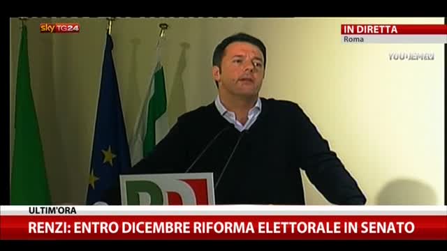 Renzi: Accelerazione Italicum non vuol dire voto anticipato