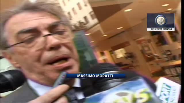 Inter, Moratti: "Felice per Mancini. Era necessario"