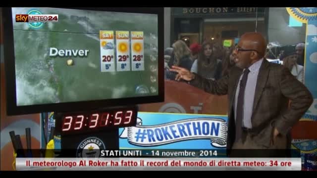 Record di diretta meteo per il meteorologo Al Roker: 34 ore