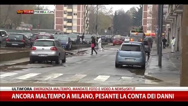 Ancora maltempo a Milano, pesante la conta dei danni