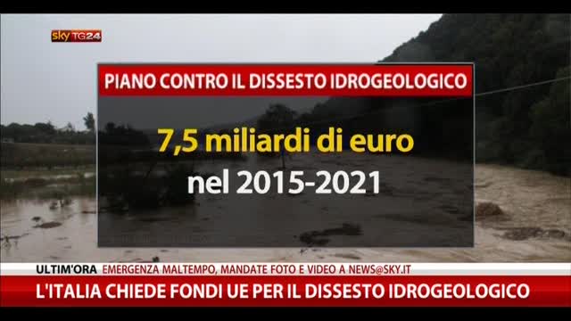 L'Italia chiede fondi Ue per il dissesto idrogeologico