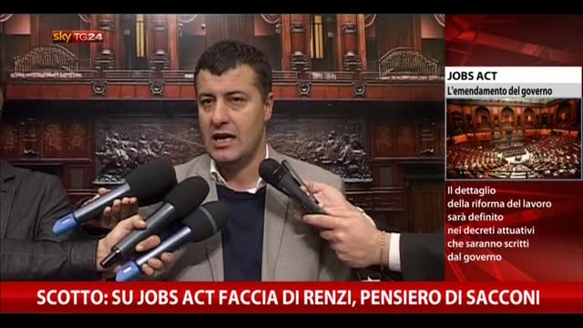Scotto: su Jobs Act faccia di Renzi, pensiero di Sacconi