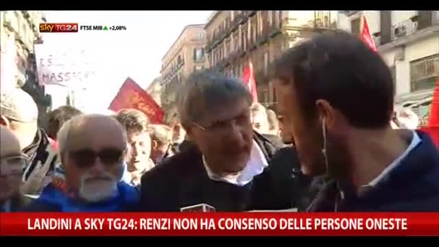 Landini a SkyTG24: Renzi non ha consenso persone oneste