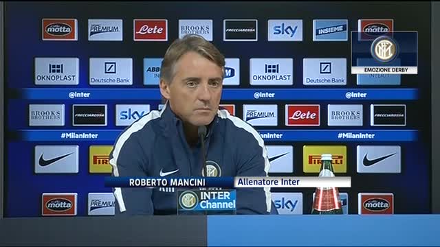 Inter, Mancini: "Il derby è emozionante, vorrei giocarlo io"