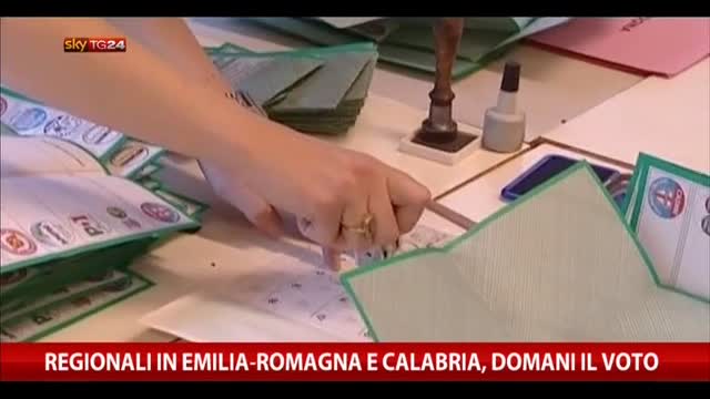 Regionali in Emilia-Romagna e Calabria, domani il voto