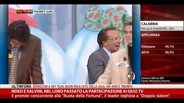 Renzi e Salvini, nel loro passato partecipazione a quiz tv