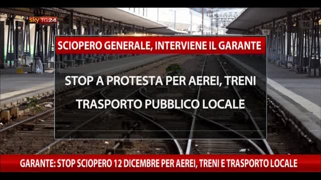 Garante: stop sciopero 12/12 aerei, treni e trasporto locale