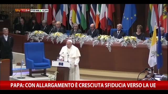 Papa: con allargamento è cresciuta sfiducia verso la UE