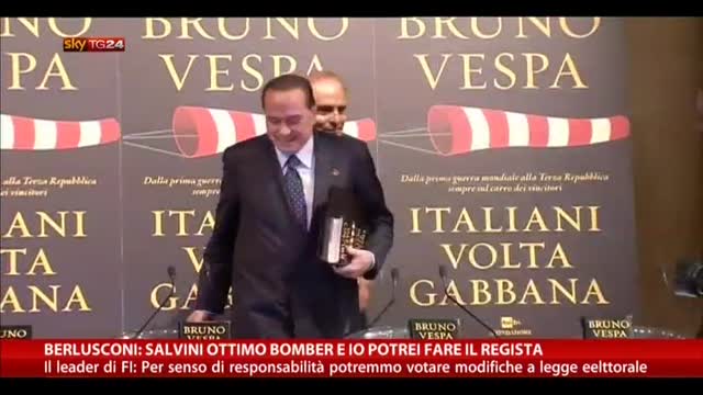 Berlusconi: Salvini ottimo bomber e io potrei fare regista