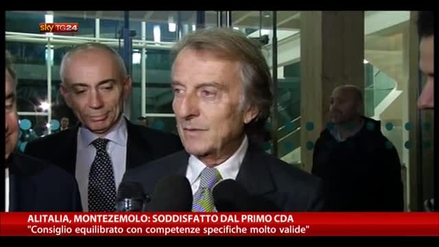 Alitalia, Montezemolo: soddisfatto dal primo CDA