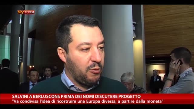 Salvini a Berlusconi: prima dei nomi discutere progetto