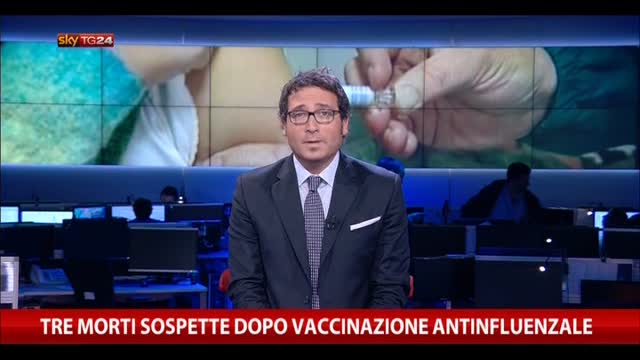 Tre morti sospette dopo vaccinazione antinfluenzale
