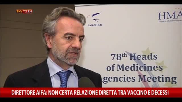 Direttore Aifa: non certa relazione tra vaccino e decessi