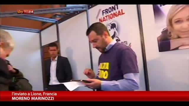 Salvini ospite di Le Pen al Congresso del Front National