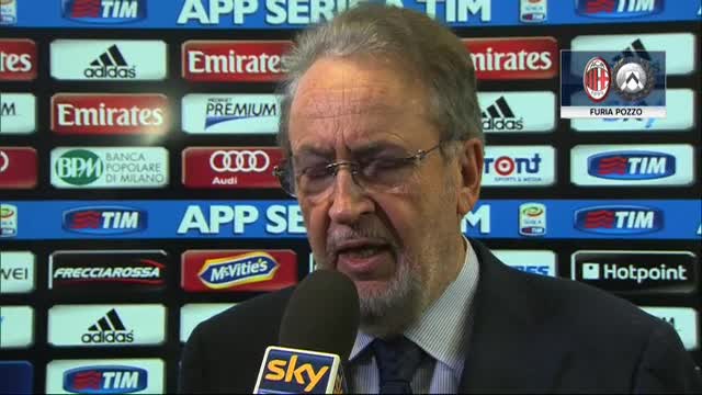 Udinese, Pozzo: "Valeri non può arbitrare, sbaglia tutto"