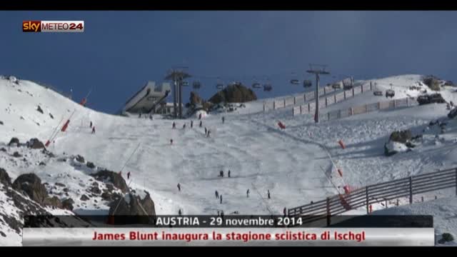James Blunt inaugura la stagione sciistica di Ischgl