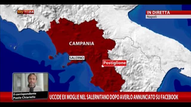 Salerno, uccide ex moglie dopo averlo annunciato su Facebook