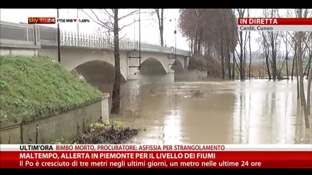 Maltempo, allerta in Piemonte per il livello dei fiumi