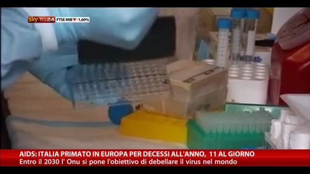 AIDS: Italia prima in Europa per decessi annui, 11 al giorno