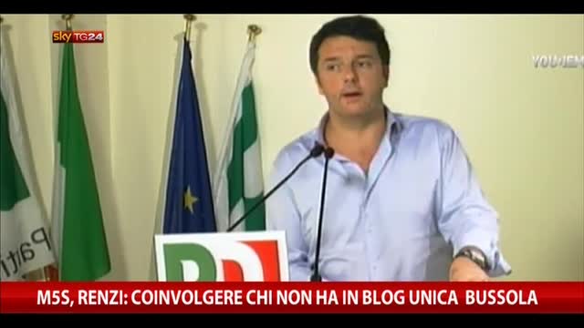 M5S, Renzi: coinvolgere chi non ha in blog unica bussola