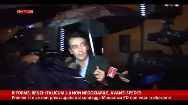 Riforme, Renzi: "Italicum 2.0 non negoziabile"
