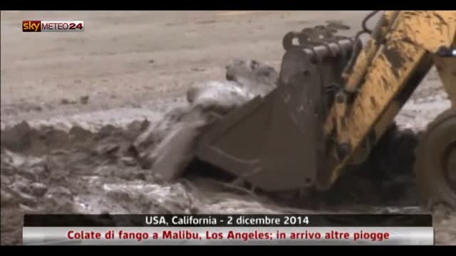 Usa, colate di fango a Los Angeles: in arrivo altre piogge