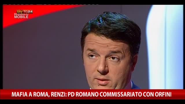 Mafia a Roma, Renzi: PD romano commissariato con Orfini