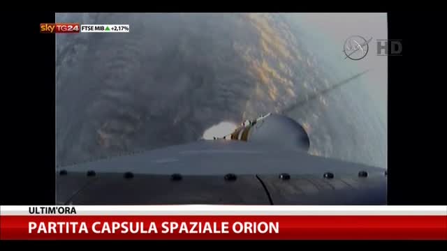 NASA, partita la capsula spaziale Orion