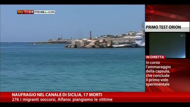 Naufragio nel canale di Sicilia, 17 morti