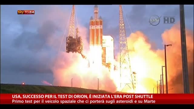 USA, successo test di Orion, è iniziata l'era post Shuttle