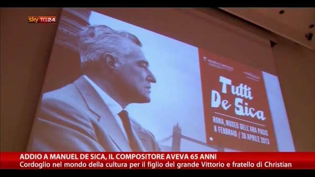 Addio a Manuel De Sica, il compositore aveva 65 anni