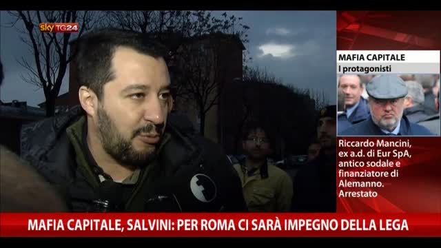 Mafia Capitale, Salvini: Per Roma ci sarà impegno Lega Nord