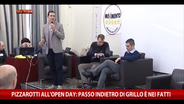 Pizzarotti all'Open Day: passo indietro Grillo è nei fatti