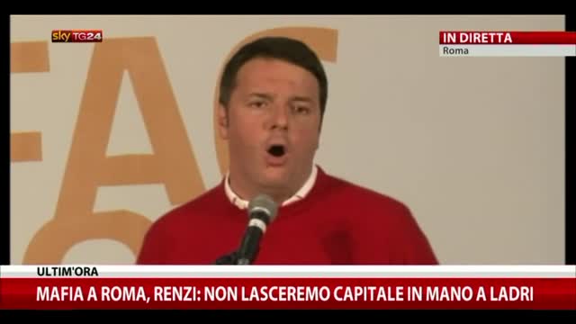Mafia Roma, Renzi: non lasceremo capitale in mano ai ladri