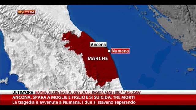 Ancona, spara a moglie e figlio e si suicida: tre morti