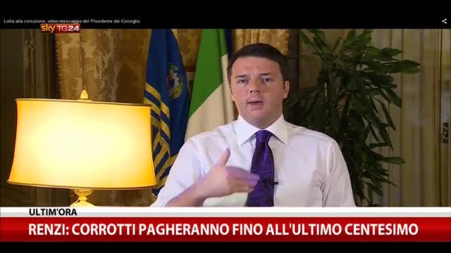 Renzi: "Alziamo la pena minima per corruzione a 6 anni"