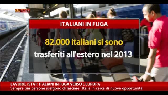 Lavoro, ISTAT: "Italiani in fuga verso l'Europa"
