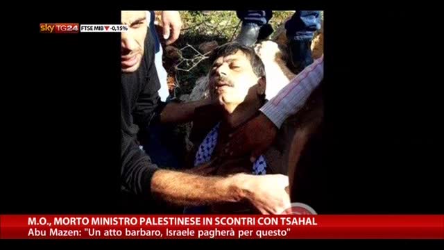 M.O., morto Ministro palestinese in scontri con Tsahal