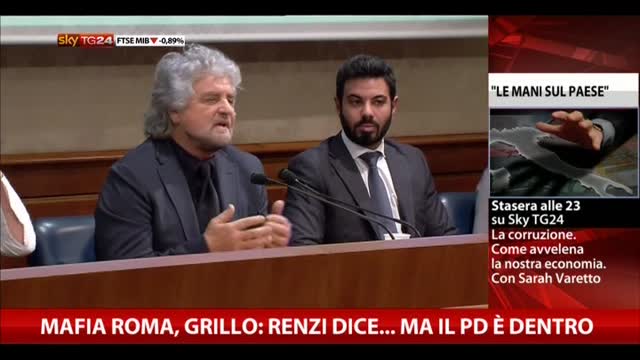 Mafia Roma, Grillo: Renzi dice...ma il PD è dentro