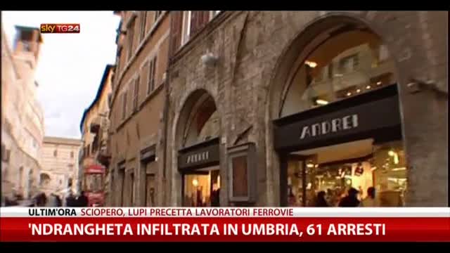 'Ndrangheta infiltrata in Umbria, 61 arresti
