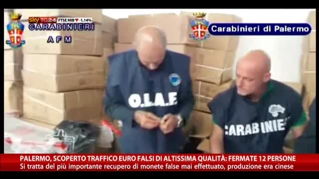 Palermo, scoperto traffico euro falsi di altissima qualità