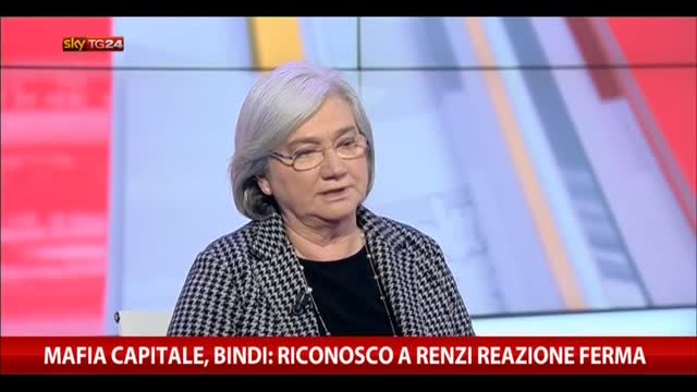 Mafia Capitale, Bindi: "Riconosco a Renzi reazione ferma"