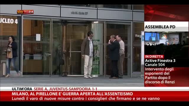 Milano, al Pirellone è guerra aperta all'assenteismo