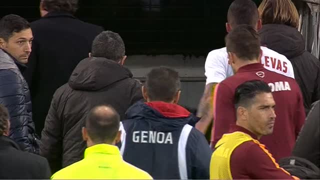 Genoa-Roma, che nervosismo a fine partita